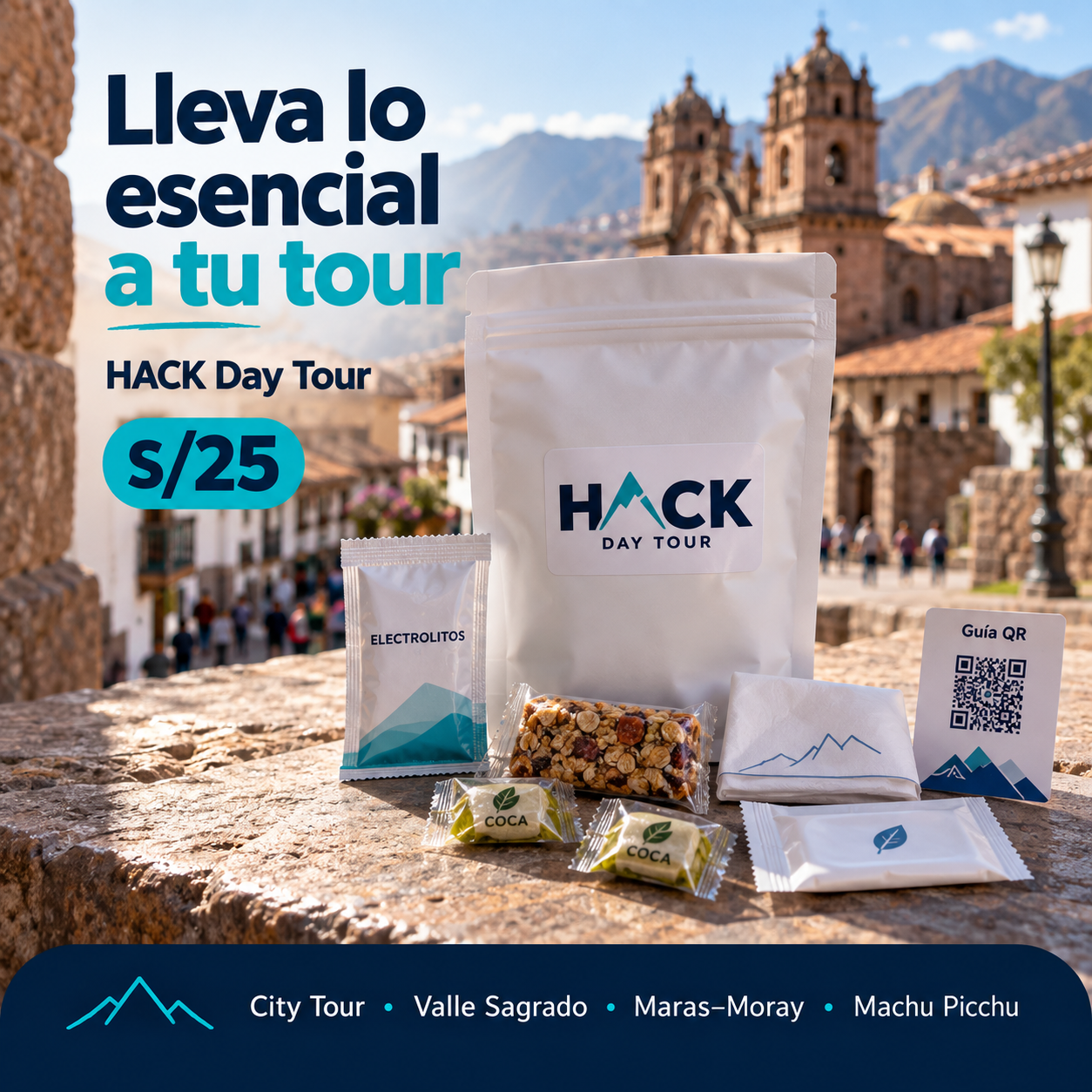 HACK Day Tour kit for excursions in Cusco